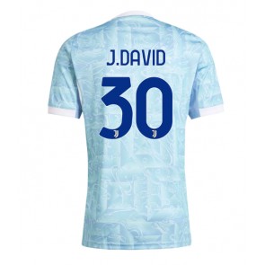 Juventus Jonathan David #30 Udebanetrøje 2025-26 Kortærmet